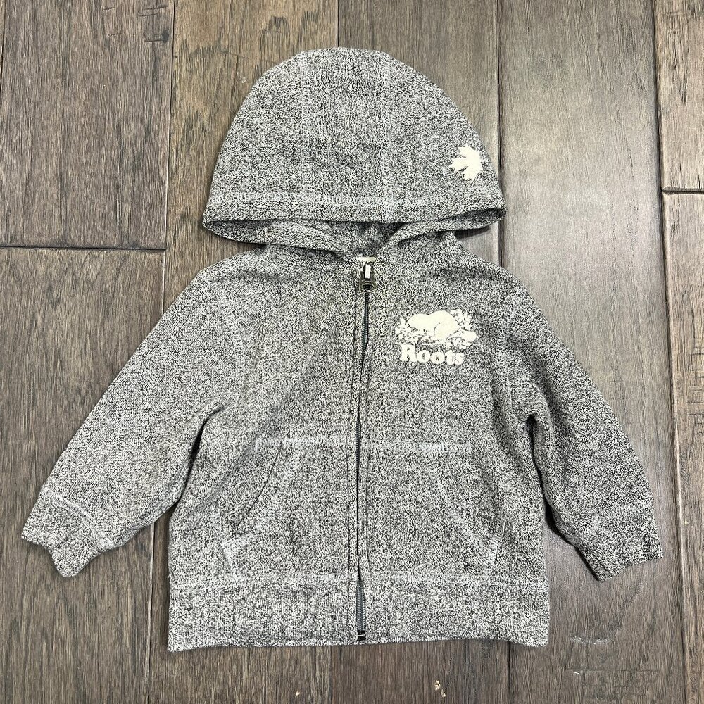 Roots Baby Salt & Pepper Full-Zip Hoodie